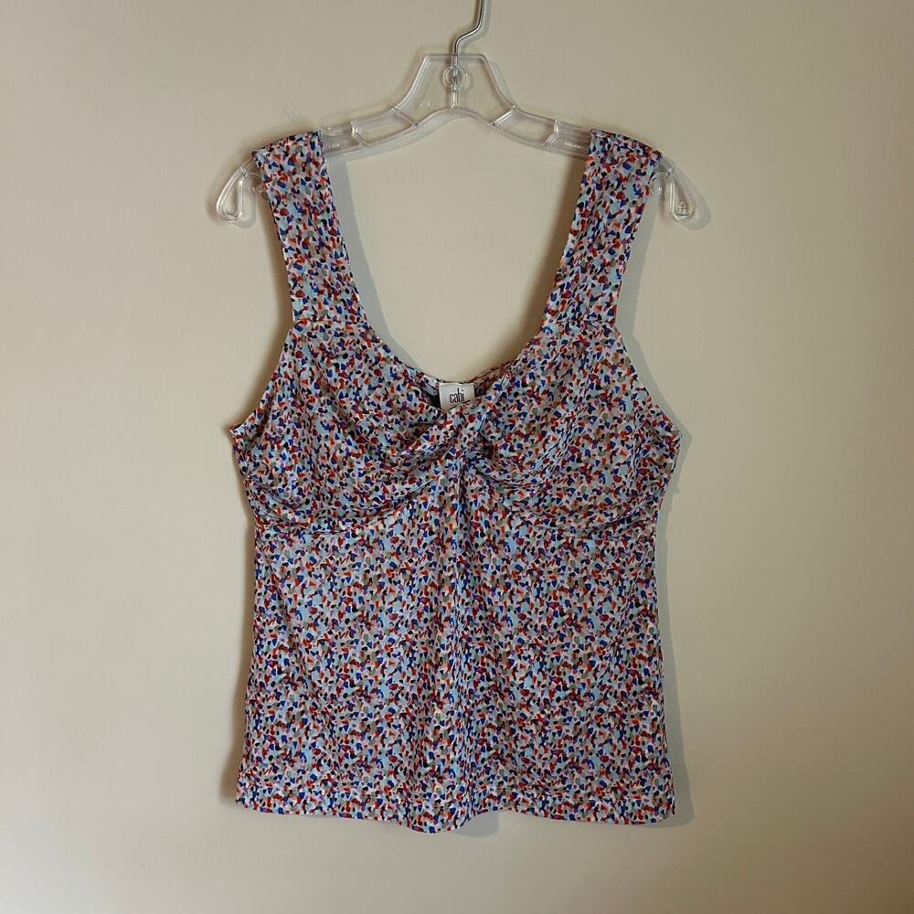 Cabi Multicolor Confetti Pattern Ruched Stretchy … - image 1